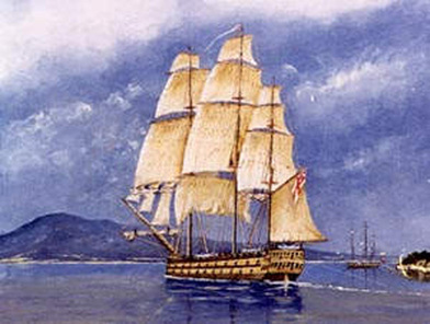 HMS Calcutta, Port Phillip